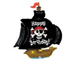 34" Grabo Pirate Ship Birthday Foil Balloon