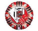 18" Betallic Casino Chip Foil Balloon