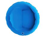 36" Grabo Blue Round Foil Balloon