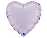 18" Grabo Heart Satin Lilac Foil