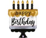 Grabo Satin Metallic BDay Cake Foil