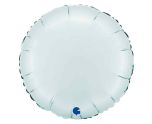 18" Grabo Round Satin Pastel Blue Foil