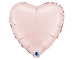 18" Grabo Heart Satin Pastel Pink Foil