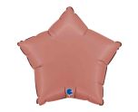 18" Grabo Star Satin Rose Gold Foil