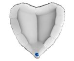 18" Grabo Heart Silver Foil