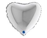 9" Grabo Heart Silver Foil