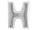 40" Grabo Silver Letter H