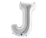 40" Grabo Silver Letter J