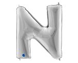 40" Grabo Silver Letter N