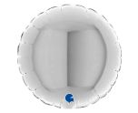4" Grabo Round Silver Foil
