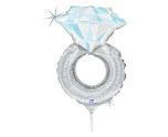 Mini Engagement Ring Betallic Foil Balloon