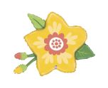 34" Betallic Yellow Flower Shape