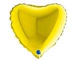 9" Grabo Heart Yellow Foil