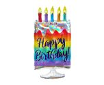 Iridescent Cake Supershape Foil Balloon