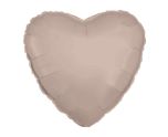 17" Latte Heart Silk Lustre Foil Balloon Anagram - Unpackaged