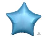 17" Metallic Pearl Pastel Blue Star Foil Balloon Anagram - Unpackaged