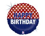 18" Nautical Birthday Foil Balloon