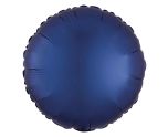 17" Navy Round Satin Luxe  Foil Balloon Anagram - Unpackaged