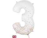 34" Sparkling Fizz Holographic Rose Gold 3 Oaktree