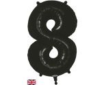 34" Black Number 8 Oaktree