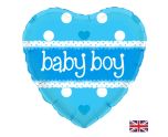 18" Oaktree Baby Boy Blue Heart