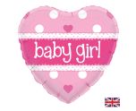 18" Oaktree Baby Girl Pink Heart