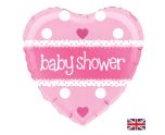 18" Oaktree Baby Shower Pink Heart