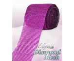 Eleganza Diamond Mesh Fuchsia - 12cm x 9m