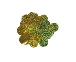 Oaktree Metallic Foil Confetti 10mm x 50g - Gold Holographic