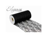 Eleganza Lace Netting Black - 6" x 10m