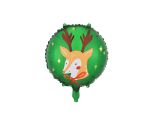 14" Party Deco Foil Balloon Reindeer Round