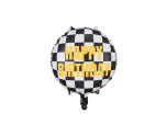 14" Foil Balloon Checkered Flag Birthday