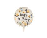 14" Foil Balloon Construction Vehicles Birthday