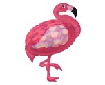 Pink Flamingo Iridescent Supershape Foil Balloon