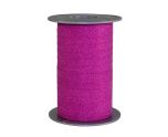 Poly Glitter Pink Ribbon 10mm x 100m