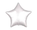 17" Satin Luxe White Star Foil Balloon Anagram - Unpackaged