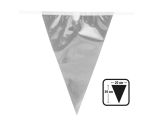 10m Silver Metallic Bunting