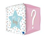 15" Grabo Square Gender Reveal 4D Shape