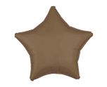 17" Truffle Star Silk Lustre Foil Balloon Anagram - Unpackaged